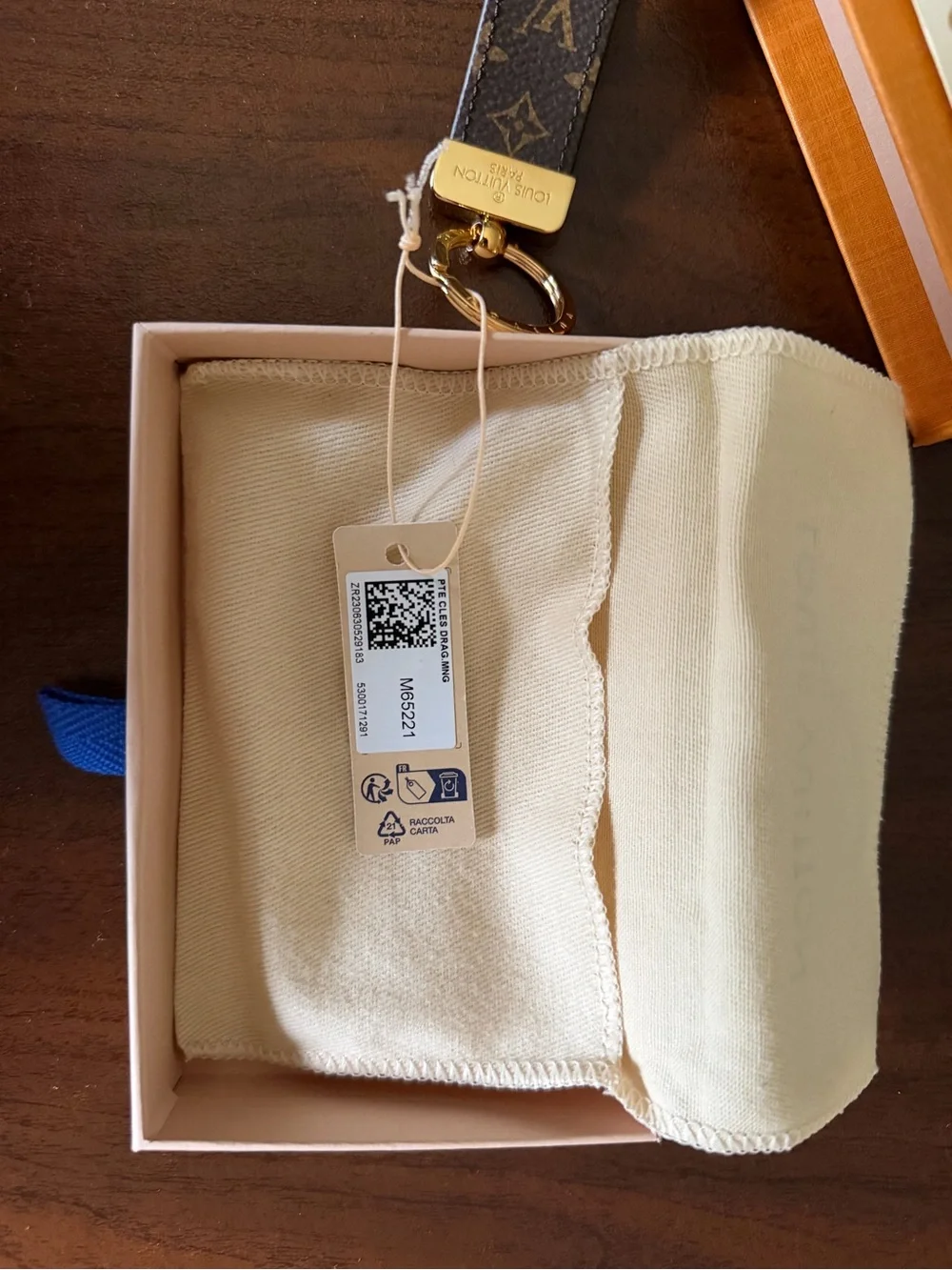 Louis Vuitton Dragonne Key Tag NWT- Holiday Edition